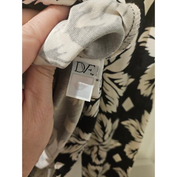 Diane von Furstenberg Reina Silk Shift Mini Dress Giant Leaf Print size 8 NWT - Picture 6 of 9